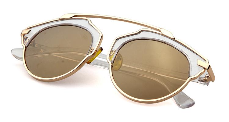 Slnečné okuliare Extravagantné zlaté - Kliknutím na obrázok zatvorte -